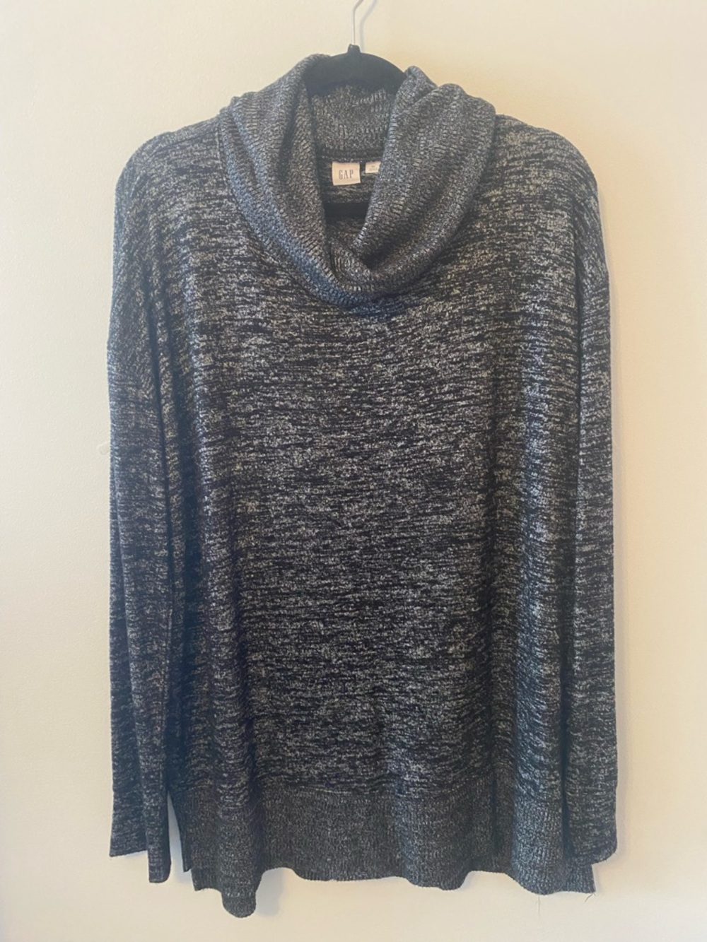 GAP Women’s  Black Marled Knit Sweater - XL